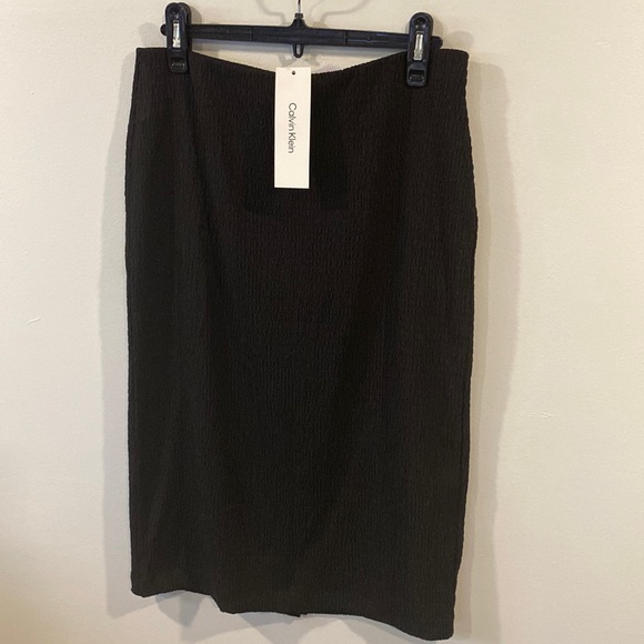 CALVIN KLEIN Women’s Black MIDI Pencil Skirt Size Small - Picture 2 of 7